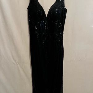 Black sequin dress